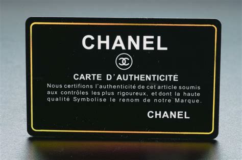 chanel carte d authenticite|certificate of authenticity Chanel.